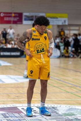 Tylan James Pope Bozic Estriche Knights Kirchheim, 09 GER, Bozic Estriche Knights Kirchheim vs Phoenix Hagen, BARMER 2 Basketball Bundesliga, Playoffs Final Game 1, Season 2025 2026, 04 06 2026 GER, Bozic Estriche Knights Kirchheim vs Phoenix Hagen, BARMER 2 Basketball Bundesliga, Playoffs Final Game 1, Season 2025 2026, 04 06 2026 Kirchheim unter Teck Copyright: xEibner-Pressefoto NinaxSanderx EP_NSR