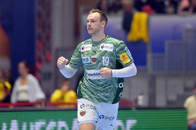Mathias Gidsel Fuechse Berlin 19 , GER, MT Melsungen Fuechse Berlin, Handball, 1 Bundesliga, 33 Matchday, Season 2025 2026, 04 06 2026, GER, MT Melsungen Fuechse Berlin, Handball, 1 Bundesliga, 33 Matchday, Season 2025 2026, 04 06 2026 Kassel Copyright: xEibner-Pressefotox xRolandxSippelx EP_RSL