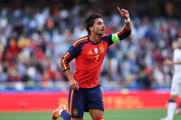 June 4, 2026, A Coruna, A Coruna, SPAIN: Ferran Torres of Spain celebrates a goal during the friendly international football match played between Spain and Iraq ahead the FIFA World Cup, WM, Weltmeisterschaft, Fussball 2026 at Abanca Balaidos stadium on June 04, 2026, in A Coruna, Spain. A Coruna SPAIN - ZUMAa181 20260604_zaa_a181_118 Copyright: xIrinaxR.xHipolitox