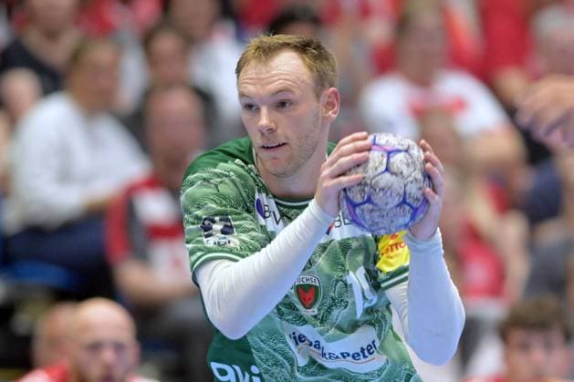Mathias Gidsel Fuechse Berlin 19 , GER, MT Melsungen Fuechse Berlin, Handball, 1 Bundesliga, 33 Matchday, Season 2025 2026, 04 06 2026, GER, MT Melsungen Fuechse Berlin, Handball, 1 Bundesliga, 33 Matchday, Season 2025 2026, 04 06 2026 Kassel Copyright: xEibner-Pressefotox xRolandxSippelx EP_RSL