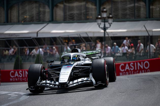 Sergio Checo Perez Cadillac F1 Team, Mexico, 11 in MAC 26 in front of the Hotel de Paris, MCO, Formula 1 World Championship, Monaco Grand Prix, Monte Carlo, Free Practice, 2026 season, 05 06 2026 MCO, Formula 1 World Championship, Monaco Grand Prix, Monte Carlo, Free Practice, 2026 season, 05 06 2026 Monte Carlo Copyright: xEibner-Pressefoto Memmlerx EP_MMR