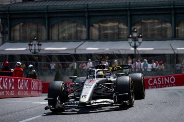 Nico Hülkenberg Audi Revolut F1 Team, Germany, 27 in the Audi R26 in front of the Hotel de Paris, MCO, Formula 1 World Championship, Monaco Grand Prix, Monte Carlo, Free Practice, 2026 season, 05 06 2026 MCO, Formula 1 World Championship, Monaco Grand Prix, Monte Carlo, Free Practice, 2026 season, 05 06 2026 Monte Carlo Copyright: xEibner-Pressefoto Memmlerx EP_MMR