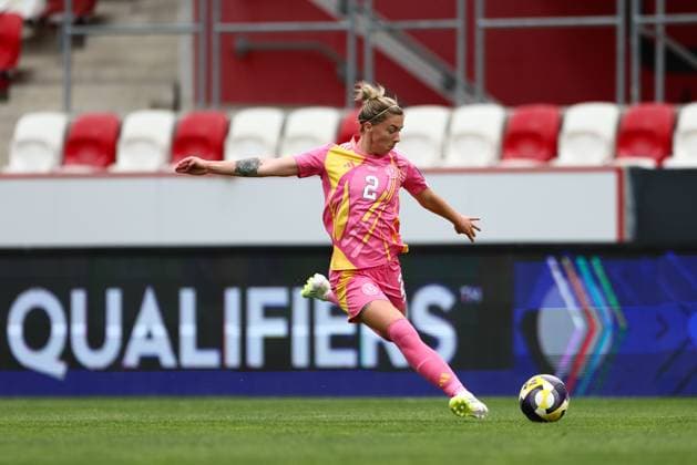 Nicola Doherty of Scotland Women Scotland Women v Israel Women, FIFA 2027 Women s World Cup Qualifying, Football, Bozsnik Arena, Budapest, Hungary - 05 Jun 2026Budapest Bozsnik Arena Hungary EDITORIAL USE ONLY No use with unauthorised audio, video, data, fixture lists, club league logos or live services. Online in-match use limited to 120 images, no video emulation. No use in betting, games or single club league player publications. Copyright: xNikolaxKrstic Shutterstockx 16911189ax