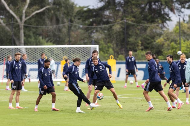 SOCCER - FIFA World Cup, WM, Weltmeisterschaft, Fussball 2026, preview SANTA BARBARA,CALIFORNIA,USA,05.JUN.26 - SOCCER - FIFA World Cup 2026, USA, Mexico, Canada, training. Image shows the team of AUT. GEPAxpictures xArminxRauthner