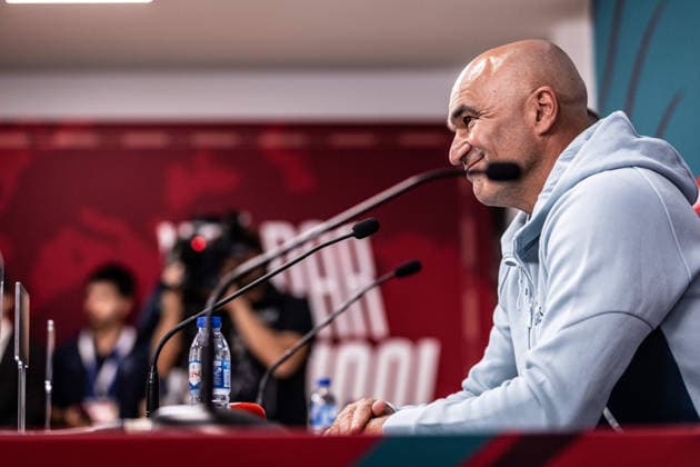 Portugal v Chile - FIFA World Cup, WM, Weltmeisterschaft, Fussball 2026 International Friendly, Länderspiel, Nationalmannschaft Portugal Head Coach Roberto Martinez gives a press conference, PK, Pressekonferenz in Oeiras, Portugal, on June 6, 2026, ahead of the FIFA World Cup 2026 international friendly match between Portugal and Chile at Estadio Nacional do Jamor. Lisbon Oeiras Portugal Copyright: xRodrigoxMoreira NurPhotox originalFilename:moreira-portugal260605_npyI6.jpg
