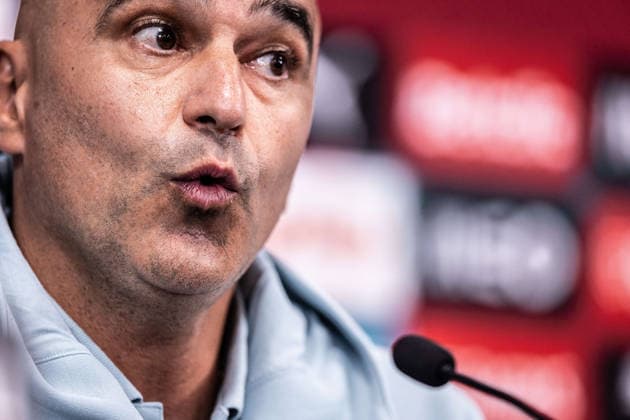 Portugal v Chile - FIFA World Cup, WM, Weltmeisterschaft, Fussball 2026 International Friendly, Länderspiel, Nationalmannschaft Portugal Head Coach Roberto Martinez gives a press conference, PK, Pressekonferenz in Oeiras, Portugal, on June 6, 2026, ahead of the FIFA World Cup 2026 international friendly match between Portugal and Chile at Estadio Nacional do Jamor. Lisbon Oeiras Portugal Copyright: xRodrigoxMoreira NurPhotox originalFilename:moreira-portugal260605_npBTM.jpg