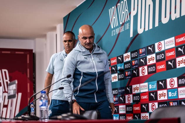 Portugal v Chile - FIFA World Cup, WM, Weltmeisterschaft, Fussball 2026 International Friendly, Länderspiel, Nationalmannschaft Portugal Head Coach Roberto Martinez gives a press conference, PK, Pressekonferenz in Oeiras, Portugal, on June 6, 2026, ahead of the FIFA World Cup 2026 international friendly match between Portugal and Chile at Estadio Nacional do Jamor. Lisbon Oeiras Portugal Copyright: xRodrigoxMoreira NurPhotox originalFilename:moreira-portugal260605_np3KZ.jpg