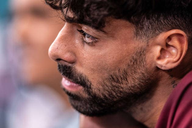 Portugal v Chile - FIFA World Cup, WM, Weltmeisterschaft, Fussball 2026 International Friendly, Länderspiel, Nationalmannschaft Samu Costa of Portugal gives a press conference, PK, Pressekonferenz in Oeiras, Portugal, on June 6, 2026, ahead of the FIFA World Cup 2026 international friendly match between Portugal and Chile at Estadio Nacional do Jamor. Lisbon Oeiras Portugal Copyright: xRodrigoxMoreira NurPhotox originalFilename:moreira-portugal260605_npH7r.jpg