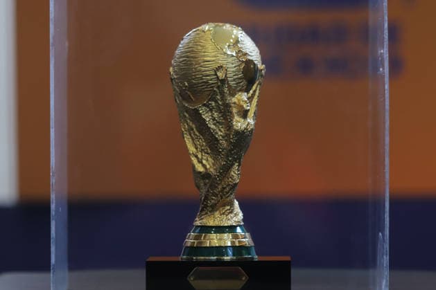 June 5, 2026, Mexico City, Ciudad de Mexico, Mexico: Detail of the official replica of the FIFA World Cup, WM, Weltmeisterschaft, Fussball trophy, during the reception ceremony at the Yancuic Museum. on June 5, 2026 in Iztapalapa, Mexico. The FIFA World Cup Trophy Official Replica Reception Ceremony - ZUMAe321 20260605_zsa_e321_014 Copyright: xCarlosxSantiagox