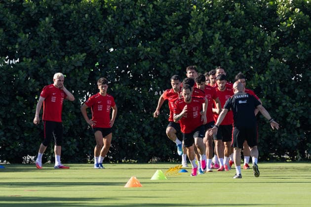 Ahead of 2026 FIFA World Cup, WM, Weltmeisterschaft, Fussball MIAMI, FLORIDA, UNITED STATES - JUNE 5: Members of Turkish national football team train as they prepare for the upcoming FIFA World Cup, in Miami, Florida, U.S., June, 5, 2026. Mostafa Bassim Anadolu Florida United States. Editorial use only. Please get in touch for any other usage. Copyright: x2026xAnadoluxMostafaxBassimx