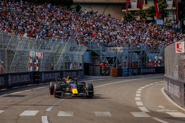 Isack Hadjar Oracle Red Bull Racing, 6 with his car on the track, Monaco Grand Prix, Motorsport, Formula 1, 2026 season, 05 06 2026 Monaco Grand Prix, Motorsport, Formula 1, 2026 season, 05 06 2026 Copyright: xEibner-Pressefoto AlexanderxNeisx EP_ANS
