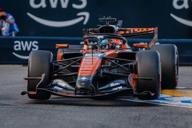 Oscar Piastri McLaren Mastercard F1 Team, 81 with his car on the track, Monaco Grand Prix, Motorsport, Formula 1, 2026 season, 05 06 2026 Monaco Grand Prix, Motorsport, Formula 1, 2026 season, 05 06 2026 Copyright: xEibner-Pressefoto AlexanderxNeisx EP_ANS