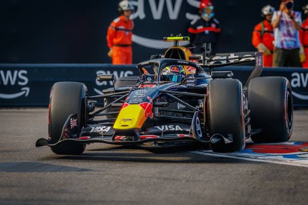 Isack Hadjar Oracle Red Bull Racing, 6 with his car on the track, Monaco Grand Prix, Motorsport, Formula 1, 2026 season, 05 06 2026 Monaco Grand Prix, Motorsport, Formula 1, 2026 season, 05 06 2026 Copyright: xEibner-Pressefoto AlexanderxNeisx EP_ANS