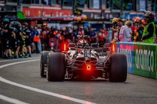 Max Verstappen Oracle Red Bull Racing, 01 with his car in the pit lane, Monaco Grand Prix, Motorsport, Formula 1, 2026 season, 05 06 2026 Monaco Grand Prix, Motorsport, Formula 1, 2026 season, 05 06 2026 Copyright: xEibner-Pressefoto AlexanderxNeisx EP_ANS