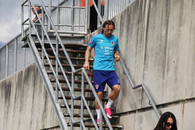 Croatia national team, Nationalteam training session in Rijeka, Croatia Luka Modric during Croatia national team training session at the auxiliary pitches of the HNK Rijeka Training Centre in Rujevica, Rijeka, Croatia, 6 June 2026, as part of preparations for the FIFA World Cup, WM, Weltmeisterschaft, Fussball and an International Friendly, Länderspiel, Nationalmannschaft match against Slovenia. GoranxKovacic PIXSELL
