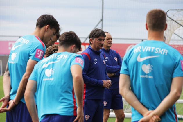 Croatia national team, Nationalteam training session in Rijeka, Croatia Zlatko Dalic during Croatia national team training session at the auxiliary pitches of the HNK Rijeka Training Centre in Rujevica, Rijeka, Croatia, 6 June 2026, as part of preparations for the FIFA World Cup, WM, Weltmeisterschaft, Fussball and an International Friendly, Länderspiel, Nationalmannschaft match against Slovenia. GoranxKovacic PIXSELL