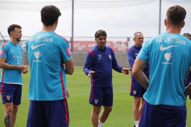 Croatia national team, Nationalteam training session in Rijeka, Croatia Ivan Perisic and Zlatko Dalic during Croatia national team training session at the auxiliary pitches of the HNK Rijeka Training Centre in Rujevica, Rijeka, Croatia, 6 June 2026, as part of preparations for the FIFA World Cup, WM, Weltmeisterschaft, Fussball and an International Friendly, Länderspiel, Nationalmannschaft match against Slovenia. GoranxKovacic PIXSELL