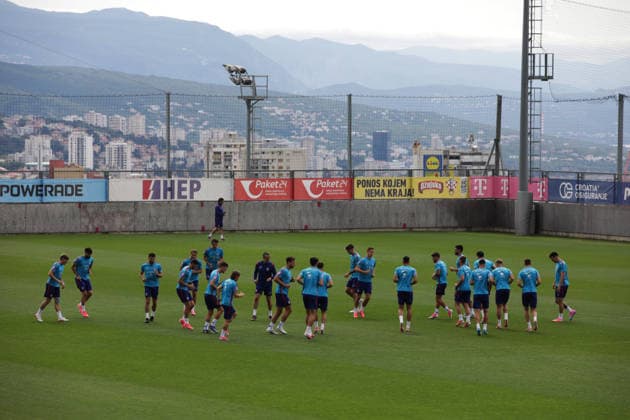 Croatia national team, Nationalteam training session in Rijeka, Croatia Croatia national team training session at the auxiliary pitches of the HNK Rijeka Training Centre in Rujevica, Rijeka, Croatia, 6 June 2026, as part of preparations for the FIFA World Cup, WM, Weltmeisterschaft, Fussball and an International Friendly, Länderspiel, Nationalmannschaft match against Slovenia. GoranxKovacic PIXSELL