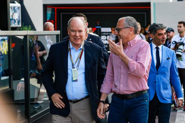 F1 - MONACO GRAND PRIX 2026 HSH Prince Albert II of Monaco, DOMENICALI Stefano (ita), Chairman and CEO Formula One Group FOG, portrait, during the Formula 1 Grand Prix de Canada 2026, 6th round of the 2026 Formula One World Championship, WM, Weltmeisterschaft from June 5 to 7, 2026 on the Circuit de Monaco, in Monte-Carlo, Monaco - Monte-CarloMonaco Copyright: xFLORENTxGOODENx