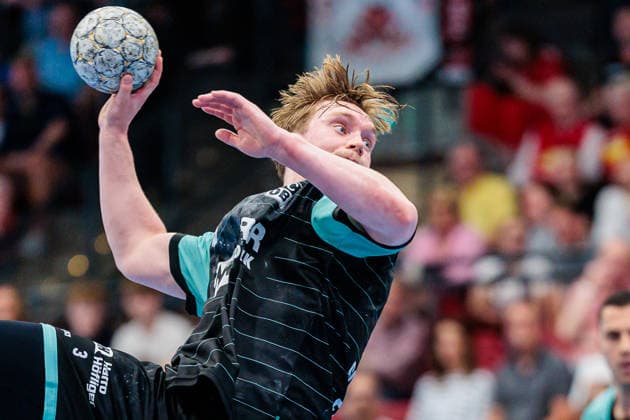 Tjoervi Tyr Gislason HC Oppenweiler Backnang, 03 in goal throw GER, TuS N Luebbecke vs HC Oppenweiler Backnang, Handball, 2 Bundesliga, Matchday 34, Season 2025 2026, 06 06 2026 GER, TuS N Luebbecke vs HC Oppenweiler Backnang, Handball, 2 Bundesliga, Matchday 34, Season 2025 2026, 06 06 2026 Luebbecke Copyright: xEibner-Pressefoto JanxRollingerx EP_JSK