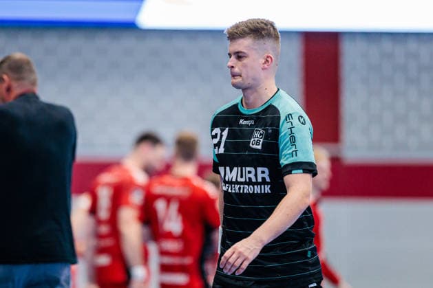 Martin Schmiedt HC Oppenweiler Backnang, 21 is disappointed about the 38 33 defeat GER, TuS N Luebbecke vs HC Oppenweiler Backnang, Handball, 2 Bundesliga, Matchday 34, Season 2025 2026, 06 06 2026 GER, TuS N Luebbecke vs HC Oppenweiler Backnang, Handball, 2 Bundesliga, Matchday 34, Season 2025 2026, 06 06 2026 Luebbecke Copyright: xEibner-Pressefoto JanxRollingerx EP_JSK