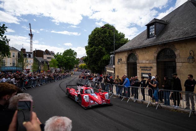 24 HEURES DU MANS 2026 - CITY CENTRE PARADE 99 HYETT PJ (usa), ALLEN James (aus), CAMERON Dane (usa), AO by TF, Oreca 07 Gibson 99, Rockie the Pegasus, LMP2 Pro-AM, portrait during the City Center Parade of the 24 Hours of Le Mans 2026, 3rd round of the 2026 FIA World Endurance Championship, on June 6, 2026 in Le Mans, France - Le MansFrance Copyright: xMariusxHeckerx