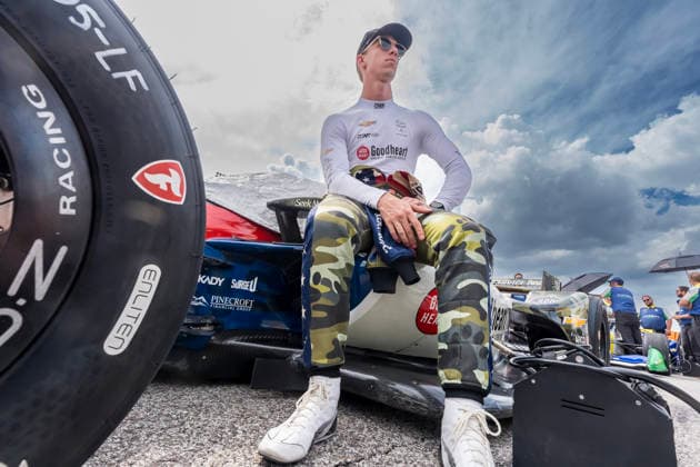 June 6, 2026, Madison, Illinois, USA: IndyCar, Indy Car, IRL, USA SERIES driver, STING RAY ROBB (77) (USA) of Payette, ID, qualifies for the Bommarito Automotive Group 500 at World Wide Technology Raceway in MADISON, Illinois, USA. Madison USA - ZUMAa161 20260606_aaa_a161_020 Copyright: xWalterxArce GMGx