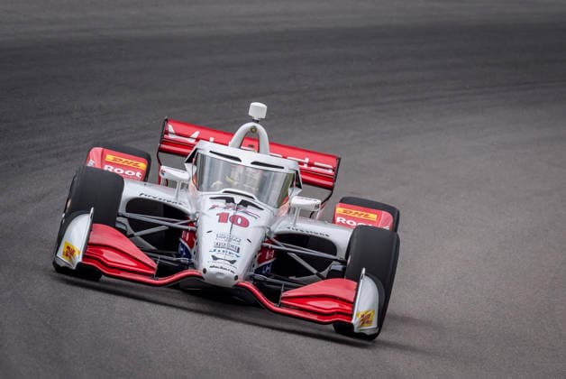 June 6, 2026, Madison, Illinois, USA: IndyCar, Indy Car, IRL, USA SERIES driver, ALEX PALOU (10) (ESP) of Barcelona, Spain, travels through the turns during a practice session for the Bommarito Automotive Group 500 at World Wide Technology Raceway in MADISON Illinois. Madison USA - ZUMAa161 20260606_aaa_a161_027 Copyright: xWalterxArce GMGx