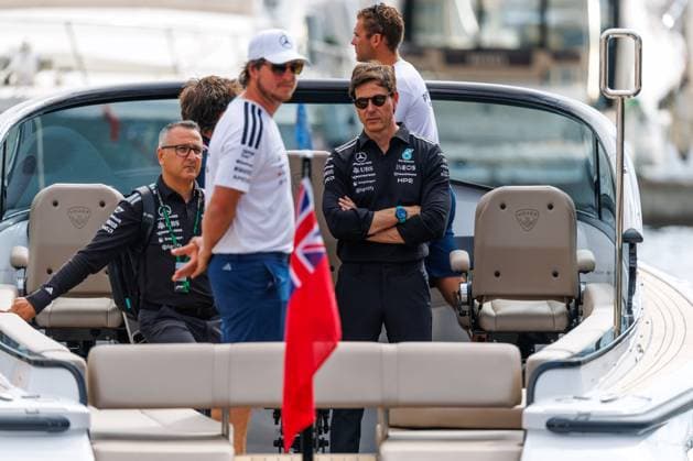 Toto Wolff Mercedes AMG Petronas F1 Team, Team Principal comes to the track, Monaco Grand Prix, Motorsport, Formula 1, 2026 season, 07 06 2026 Monaco Grand Prix, Motorsport, Formula 1, 2026 season, 07 06 2026 Copyright: xEibner-Pressefoto AlexanderxNeisx EP_ANS