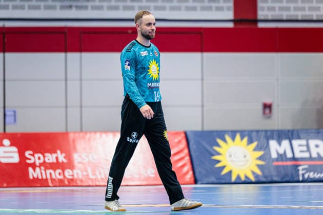 Fredrik Genz TuS N Luebbecke, 16 GER, TuS N Luebbecke vs HC Oppenweiler Backnang, Handball, 2 Bundesliga, Matchday 34, Season 2025 2026, 06 06 2026 GER, TuS N Luebbecke vs HC Oppenweiler Backnang, Handball, 2 Bundesliga, Matchday 34, Season 2025 2026, 06 06 2026 Luebbecke Copyright: xEibner-Pressefoto JanxRollingerx EP_JSK