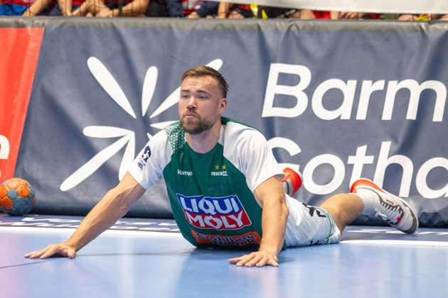 Ludvig Jurmala Astroem FRISCH AUF Goeppingen, 25 at stretch Bergischer HC vs Frisch Auf Goeppingen, Handball, DAIKIN HBL, 34 Matchday, Season 2025 2026, 07 06 2026 Bergischer HC vs Frisch Auf Goeppingen, Handball, DAIKIN HBL, 34 Matchday, Season 2025 2026, 07 06 2026 Wuppertal Copyright: xEibner-Pressefoto ThomasxHaeslerx EP_THR