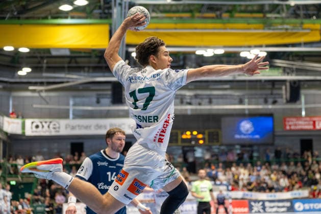 Tim Gossner FRISCH AUF Goeppingen, 17 at the throw Bergischer HC vs Frisch Auf Goeppingen, Handball, DAIKIN HBL, 34 Matchday, Season 2025 2026, 07 06 2026 Bergischer HC vs Frisch Auf Goeppingen, Handball, DAIKIN HBL, 34 Matchday, Season 2025 2026, 07 06 2026 Wuppertal Copyright: xEibner-Pressefoto ThomasxHaeslerx EP_THR
