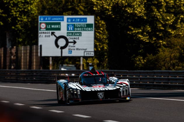 24 HEURES DU MANS 2026 - TEST DAY 93 DI RESTA Paul (gbr), VANDOORNE Stoffel (bel), CASSIDY Nick (nzl), Peugeot TotalEnergies, Peugeot 9X8 93, Hypercar, action during the Test Day of the 24 Hours of Le Mans 2026, 3rd round of the 2026 FIA World Endurance Championship, on June 7, 2026 on the Circuit des 24 Heures du Mans in Le Mans, France - Copyright: xDPPIx