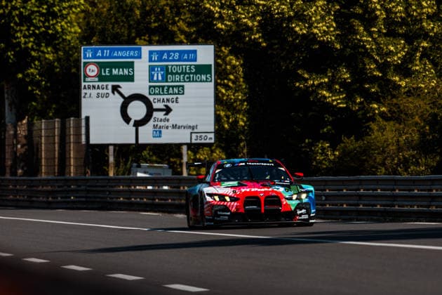 24 HEURES DU MANS 2026 - TEST DAY 32 LEUNG Darren (gbr), GELAEL Sean (idn), FARFUS Augusto (bra), Team WRT, BMW M4 LMGT3 Evo 32, LM GT3, action during the Test Day of the 24 Hours of Le Mans 2026, 3rd round of the 2026 FIA World Endurance Championship, on June 7, 2026 on the Circuit des 24 Heures du Mans in Le Mans, France - Copyright: xDPPIx