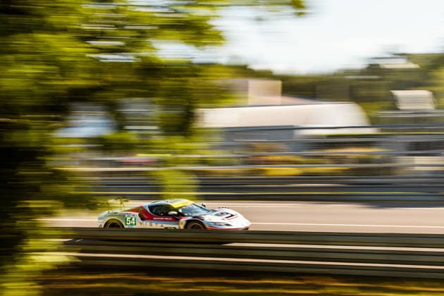 24 HEURES DU MANS 2026 - TEST DAY 54 CASTELLACCI Francesco (ita), FLOHR Thomas (sui), RIGON Davide (ita), Vista AF Corse, Ferrari 296 GT3 Evo 54, LM GT3, action during the Test Day of the 24 Hours of Le Mans 2026, 3rd round of the 2026 FIA World Endurance Championship, on June 7, 2026 on the Circuit des 24 Heures du Mans in Le Mans, France - Copyright: xDPPIx