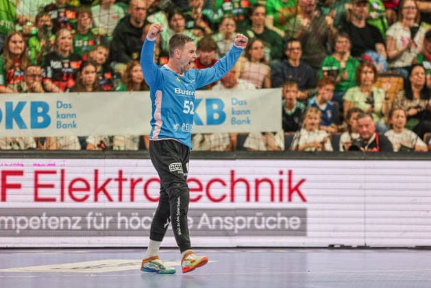 GER, Wetzlar, HSG Wetzlar vs SC Magdeburg, Daikin Handball Bundesliga, Handball, HBL, Season 2025 2026, Buderus Arena Wetzlar, 34 Matchday in picture Andreas Palicka HSG Wetzlar 52 , Cheers, joy and emotions after the parade DFB DFL REGULATIONS PROHIBIT ANY USE OF PHOTOGRAPHS AS IMAGE SEQUENCES AND OR QUASI VIDEO, 07 06 2026 Copyright: HMBxMedia HendrikxHamelau