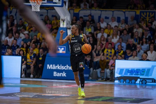 Phillip Montreal Russell Bozic Estriche Knights Kirchheim, 01 GER, Phoenix Hagen vs Bozic Estriche Knights Kirchheim, BARMER 2 Basketball Bundesliga, Playoffs Final Game 2, Season 2025 2026, 07 06 2026 GER, Phoenix Hagen vs Bozic Estriche Knights Kirchheim, BARMER 2 Basketball Bundesliga, Playoffs Final Game 2, Season 2025 2026, 07 06 2026 Hagen Copyright: xEibner-Pressefoto NinaxSanderx EP_NSR