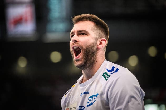 Miljan Vujovic TVB Stuttgart, 16 Jubel, Jubelschrei, Freude, Freudenschrei GER, TVB Stuttgart HC Erlangen, DAIKIN HBL, Handball, Bundesliga, 34 Spieltag, Spielzeit 2025 2026, 07 06 2026 GER, TVB Stuttgart HC Erlangen, DAIKIN HBL, Handball, Bundesliga, 34 Spieltag, Spielzeit 2025 2026, 07 06 2026 Stuttgart Copyright: xSandyxDinkelackerx EP_SDR