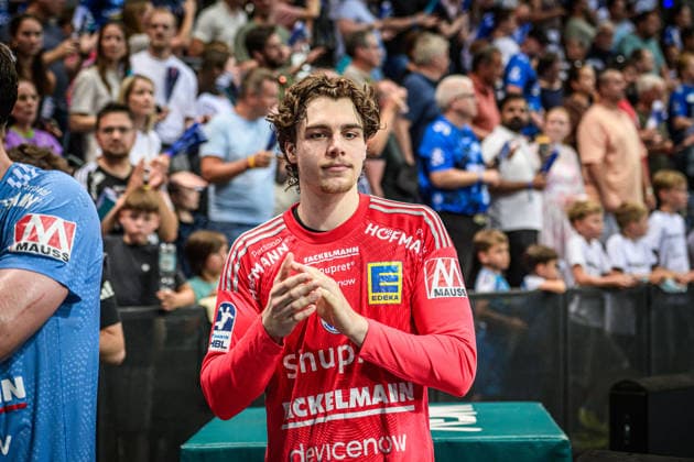 Tim Herceg HC Erlangen, 99 pensive GER, TVB Stuttgart HC Erlangen, DAIKIN HBL, Handball, Bundesliga, 34 Matchday, Season 2025 2026, 07 06 2026 GER, TVB Stuttgart HC Erlangen, DAIKIN HBL, Handball, Bundesliga, 34 Matchday, Season 2025 2026, 07 06 2026 Stuttgart Copyright: xSandyxDinkelackerx EP_SDR