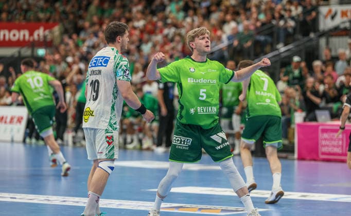 GER, Wetzlar, HSG Wetzlar vs SC Magdeburg, Daikin Handball Bundesliga, Handball, HBL, Season 2025 2026, Buderus Arena Wetzlar, 34 Matchday in picture Cheers, joy and emotions at Tristan Kirschner HSG Wetzlar 5 DFB DFL REGULATIONS PROHIBIT ANY USE OF PHOTOGRAPHS AS IMAGE SEQUENCES AND OR QUASI VIDEO, 07 06 2026 Copyright: HMBxMedia HendrikxHamelau