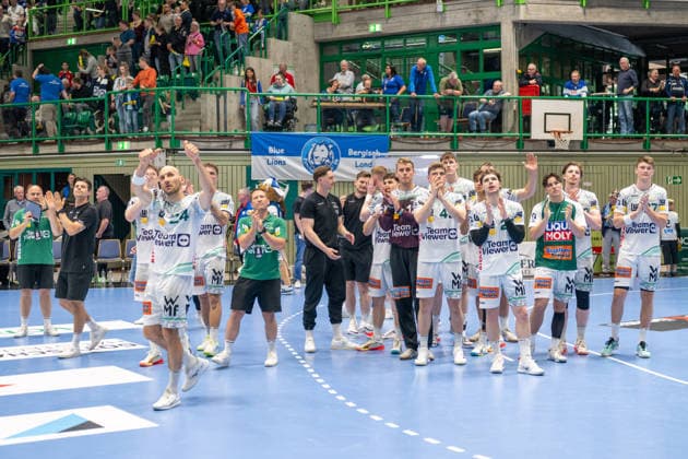 The Goeppingen team would like to thank the fans who traveled with them Bergischer HC vs Frisch Auf Goeppingen, Handball, DAIKIN HBL, Matchday 34, Season 2025 2026, 07 06 2026 Bergischer HC vs Frisch Auf Goeppingen, Handball, DAIKIN HBL, Matchday 34, Season 2025 2026, 07 06 2026 Wuppertal Copyright: xEibner-Pressefoto ThomasxHaeslerx EP_THR