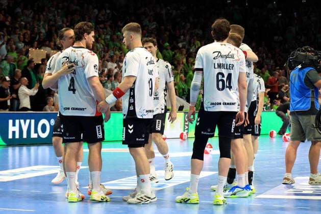 DEU, DHB, 1 HBL, Fuechse Berlin vs Flensburger Handewitt, 07 06 2026, Max Schmeling Halle, Berlin, DEU, DHB, 1 HBL, Fuechse Berlin vs Flensburger Handewitt, in the picture Johannes Golla Flensburg Handewitt 4 , Flensburger Spielerkreis nordphotoxGmbHx xEngler nph00076
