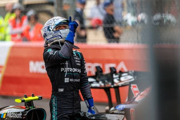Andrea Kimi Antonelli Mercedes AMG Petronas F1 Team, 12 celebrates his victory, Monaco Grand Prix, Motorsport, Formula 1, 2026 season, 07 06 2026 Monaco Grand Prix, Motorsport, Formula 1, 2026 season, 07 06 2026 Monte Carlo Copyright: xEibner-Pressefoto AlexanderxNeisx EP_ANS