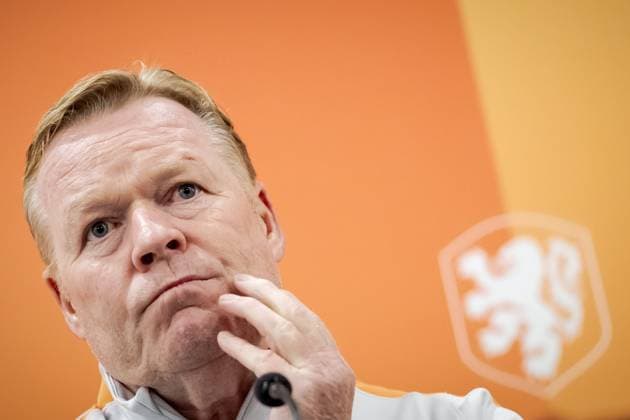 NEW YORK - National coach Ronald Koeman during a press conference, PK, Pressekonferenz of the Dutch national team, Nationalteam at Sonesta White Plains Downtown, on June 7, 2026, in White Plains, New York. The Dutch national team is preparing for the 2026 FIFA World Cup, WM, Weltmeisterschaft, Fussball ROBIN VAN LONKHUIJSEN ANP xVIxANPxSportx xxANPxIVx 560410542 originalFilename: 560410542.jpg