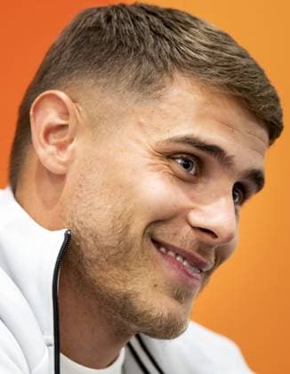 NEW YORK - Micky van de Ven during a press conference, PK, Pressekonferenz of the Dutch national team, Nationalteam at Sonesta White Plains Downtown, on June 7, 2026, in White Plains, New York. The Dutch national team is preparing for the 2026 FIFA World Cup, WM, Weltmeisterschaft, Fussball KOEN VAN WEEL ANP xVIxANPxSportx xxANPxIVx 560410933 originalFilename: 560410933.jpg