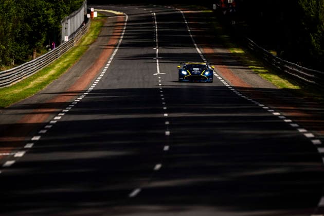 24 HEURES DU MANS 2026 - TEST DAY 23 NEWELL Gray (usa), BARRICHELLO Eduardo (bra), ADAM Jonny (gbr), Heart of Racing Team, Aston Martin Vantage AMR LMGT3 23, LM GT3, action during the Test Day of the 24 Hours of Le Mans 2026, 3rd round of the 2026 FIA World Endurance Championship, on June 7, 2026 on the Circuit des 24 Heures du Mans in Le Mans, France - Le MansFrance Copyright: xCharlyxLopezx
