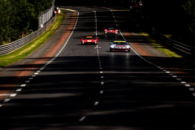 24 HEURES DU MANS 2026 - TEST DAY 54 CASTELLACCI Francesco (ita), FLOHR Thomas (sui), RIGON Davide (ita), Vista AF Corse, Ferrari 296 GT3 Evo 54, LM GT3, 50 FUOCO Antonio (ita), NIELSEN Nicklas (dnk), MOLINA Miguel (spa), Ferrari AF Corse, Ferrari 499P 50, Hypercar, action during the Test Day of the 24 Hours of Le Mans 2026, 3rd round of the 2026 FIA World Endurance Championship, on June 7, 2026 on the Circuit des 24 Heures du Mans in Le Mans, France - Le MansFrance Copyright: xCharlyxLopezx