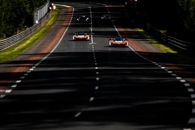 24 HEURES DU MANS 2026 - TEST DAY 12 DELETRAZ Louis (swi), STEVENS Will (gbr), NATO Norman (fra), Cadillac Hertz Team Jota, Cadillac V-Series.R 12, Hypercar, 38 BOURDAIS SÃ bastien (fra), BAMBER Earl (nzl), AITKEN Jack (gbr), Cadillac Hertz Team Jota, Cadillac V-Series.R 38, Hypercar, action during the Test Day of the 24 Hours of Le Mans 2026, 3rd round of the 2026 FIA World Endurance Championship, on June 7, 2026 on the Circuit des 24 Heures du Mans in Le Mans, France - Le MansFrance Copyright: xCharlyxLopezx