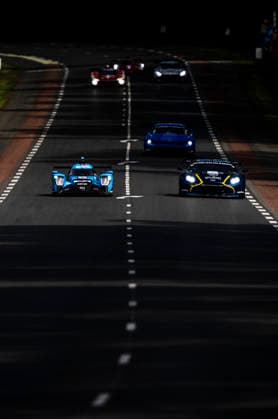 24 HEURES DU MANS 2026 - TEST DAY 25 JENSEN Michael (dnk), TRULLI Enzo (ita), HUGHES Jake (gbr), Algarve Pro Racing, Oreca 07 Gibson 25, LMP2 Pro-AM, 27 JAMES Ian (usa), ROBICHON Zacharie (can), DRUDI Mattia (ita), Heart of Racing Team, Aston Martin Vantage AMR LMGT3 27, LM GT3, action during the Test Day of the 24 Hours of Le Mans 2026, 3rd round of the 2026 FIA World Endurance Championship, on June 7, 2026 on the Circuit des 24 Heures du Mans in Le Mans, France - Le MansFrance Copyright: xCharlyxLopezx