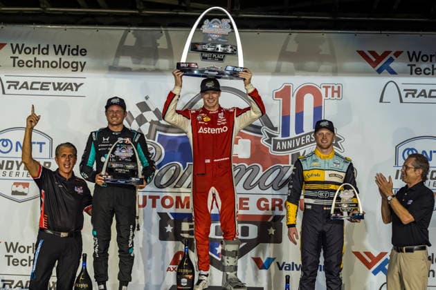 June 7, 2026, Madison, Illinois, USA: IndyCar, Indy Car, IRL, USA SERIES driver, JOSEF NEWGARDEN (2) (USA) of Nashville, TN, wins the Bommarito Automotive Group 500 at World Wide Technology Raceway in MADISON, Illinois. INDYCAR SERIES: June 07, 2026: Bommarito Automotive Group 500: Race Winner Josef Newgarden - ZUMAa161 20260607_aaa_a161_007 Copyright: xWalterxArce GMGx